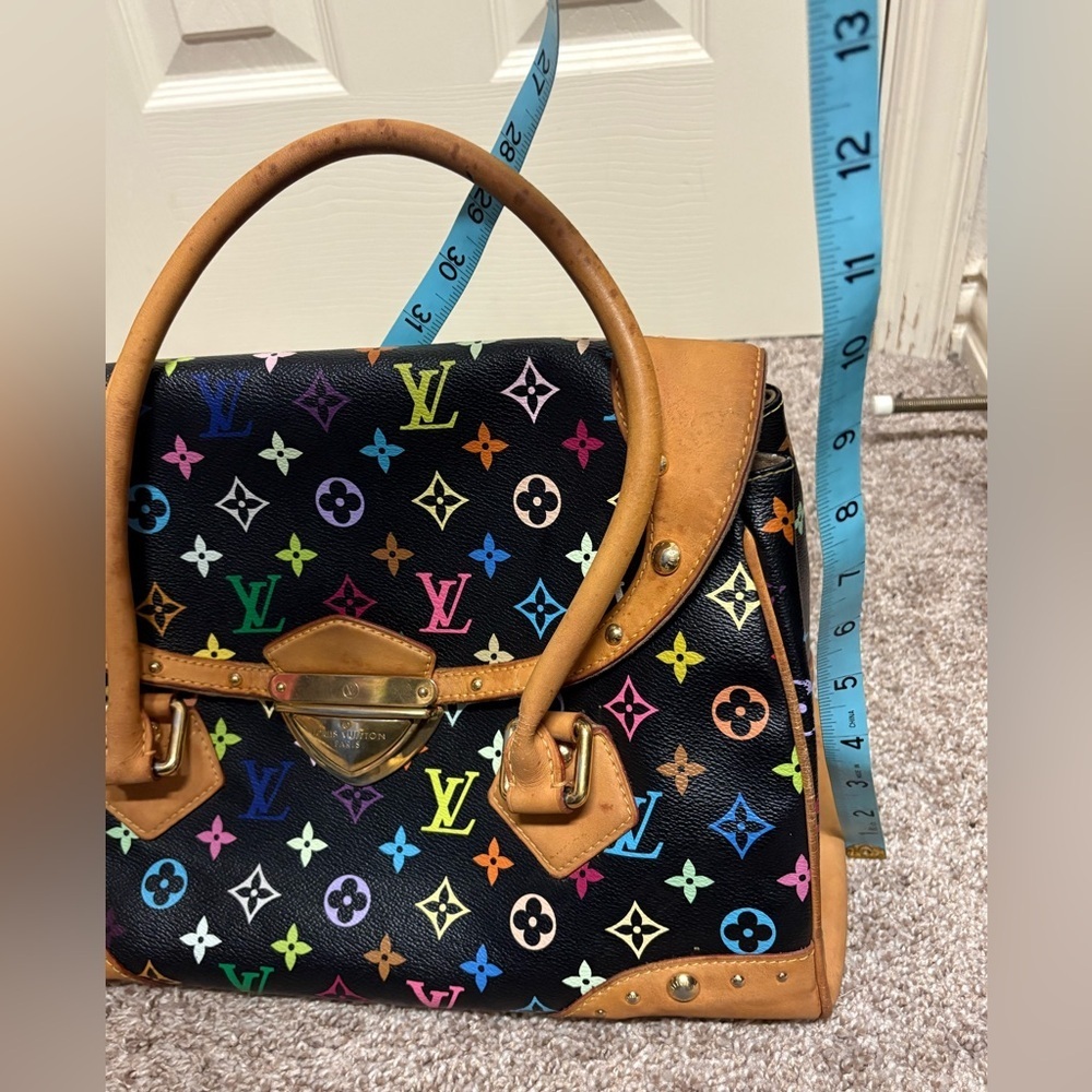 Louis Vuitton LV Murakami black multicolor Beverly handbag cute shoulder bag EUC - Picture 14 of 17